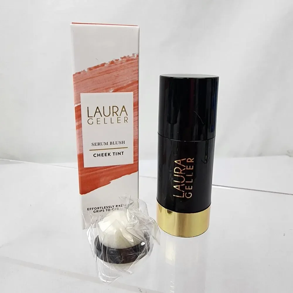 Laura Geller Serum Blush Cheek Tint (Poppy Peach) 0.34oz / 10ml New Brand New